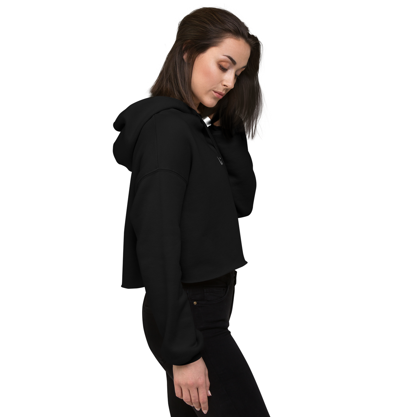 R1CHSOCI3TY PINION Womens Crop Hoodie