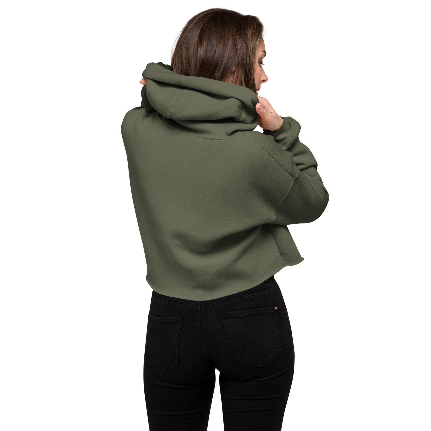 R1CHSOCI3TY PINION Womens Crop Hoodie