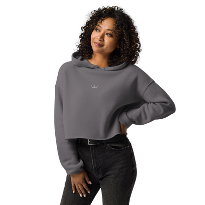 R1CHSOCI3TY PINION Womens Crop Hoodie